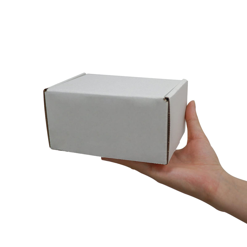 Small Shipping Boxes 6X4X3 White Corrugated Mailer 25 Pack