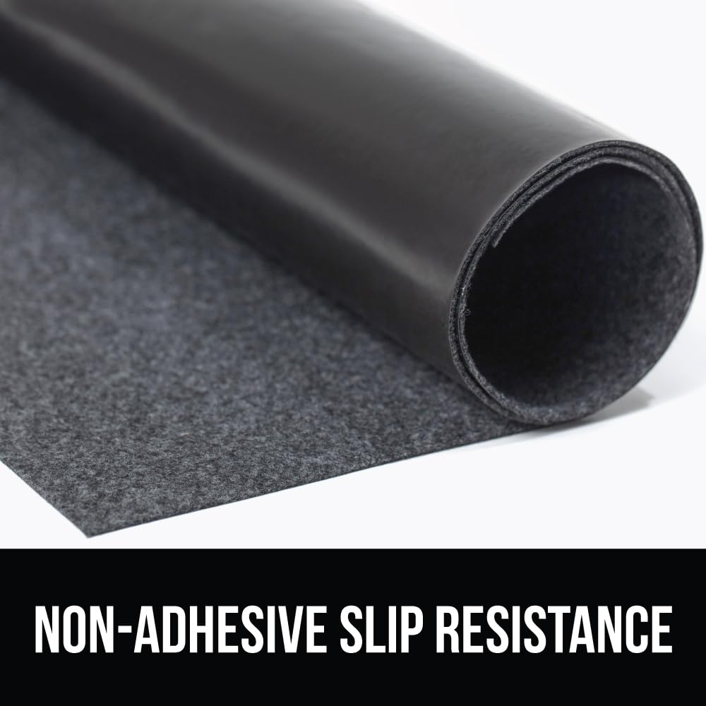 GORILLA GRIP LeakGuard Non-Adhesive Under Sink Mat for Kitchen Cabinet, 24x40, Waterproof Quick Dry Shelf Liner, Durable Absorbent Felt Mats for Bathroom Sinks, Cabinets, Dresser, Easy Trim, Charcoal