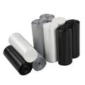 Wekioger 1.2 Gallon Small Garbage Bags, 9 Rolls / 225 Counts (Clear, Gray, Black)