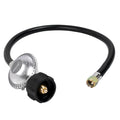 SHINESTAR 2 Feet Propane Regulator and Hose, Replacement Grill Part for Weber Spirit/Genesis, Blackstone 28"/36" Griddles, Patio Heater, Fire Pit and More, 3/8" Female Flare for Most LP Gas Grills