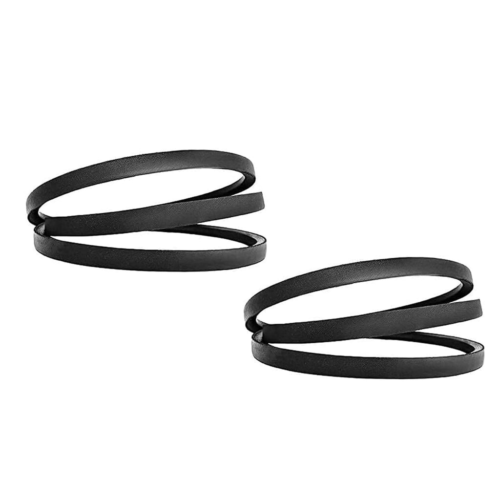 754-04195 Snow Thrower Belts for MTD（2Pcs）, Cub-Cadet, Craftsman 754-04195, 954-04195A, 1/2-Inch by 37-Inch Replacement Snowthrower Auger Belt,Black（2Pcs）