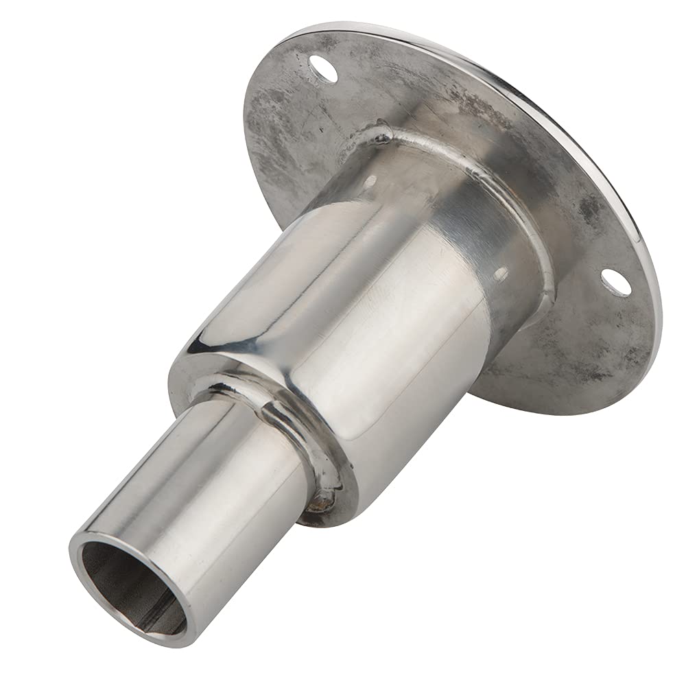 Stainless Steel 316 Straight Thru Hull Exhaust Skin, Fitting 24mm Tube Pipe Socket Hardware, for Diesel Parking heaters