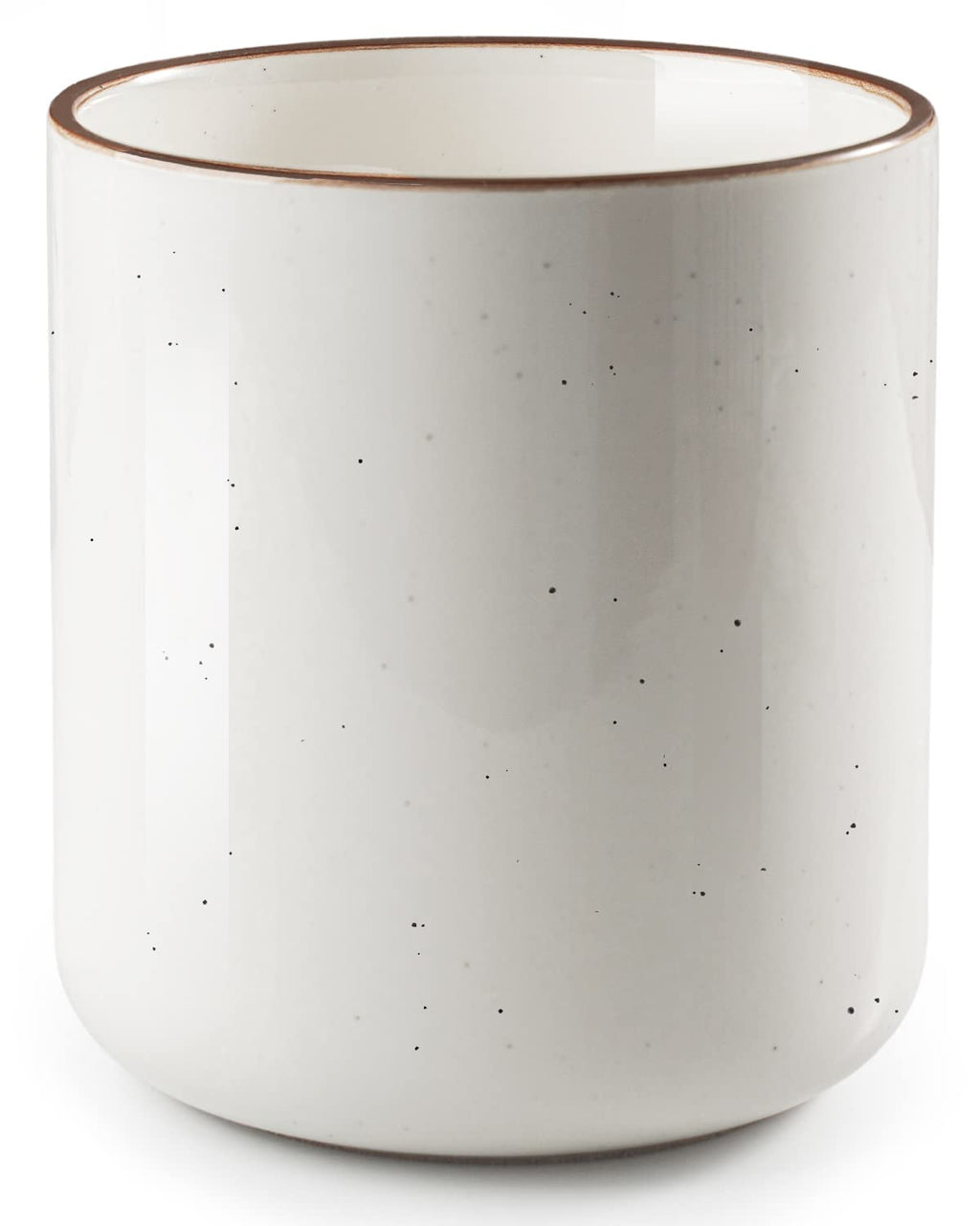 getstar Kitchen Utensil Holder, Large Ceramic Cooking Utensil Holder (H7.2” x W6.2”) for Kitchen Counter with Cork Mat at Bottom