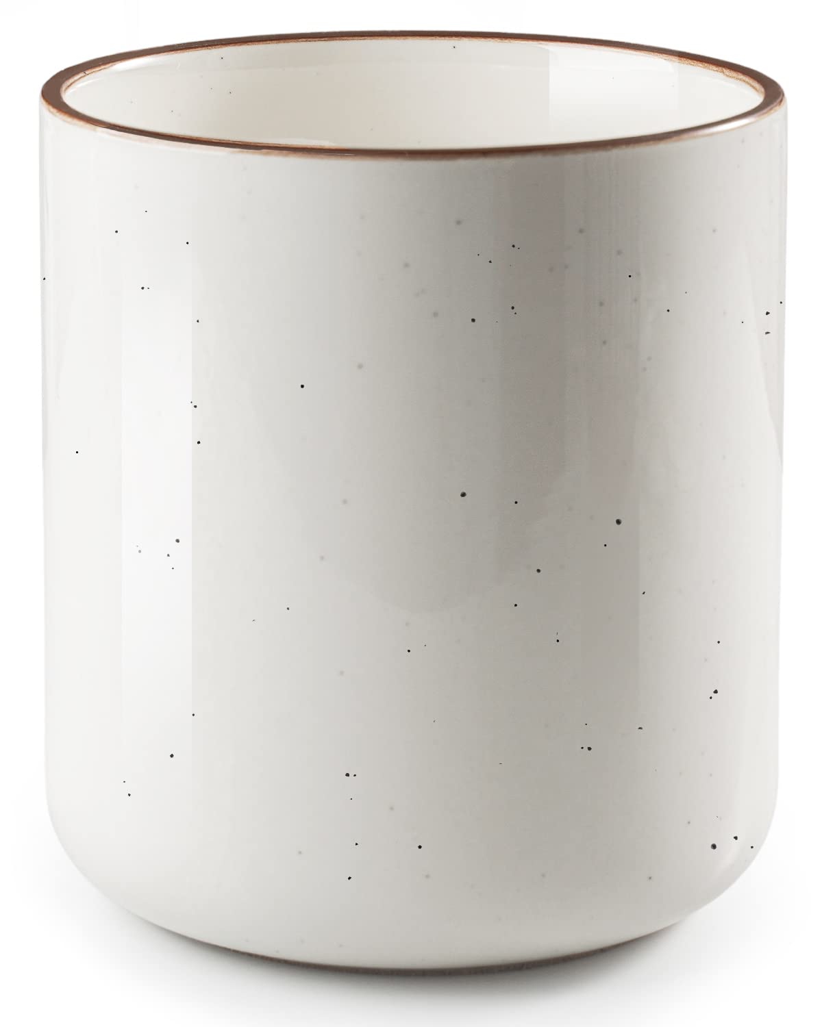 getstar Kitchen Utensil Holder, Large Ceramic Cooking Utensil Holder (H7.2” x W6.2”) for Kitchen Counter with Cork Mat at Bottom