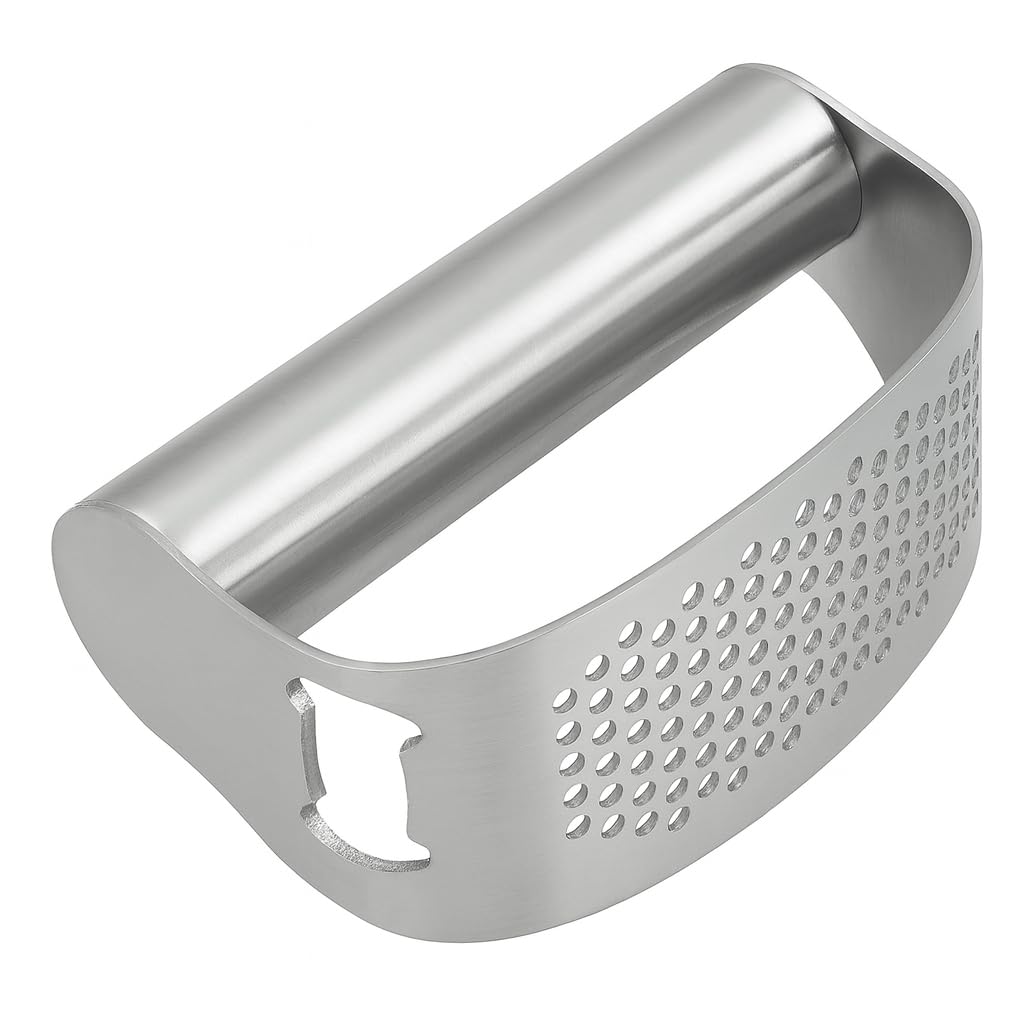 Stainless Steel Garlic Press - Plastic Free
