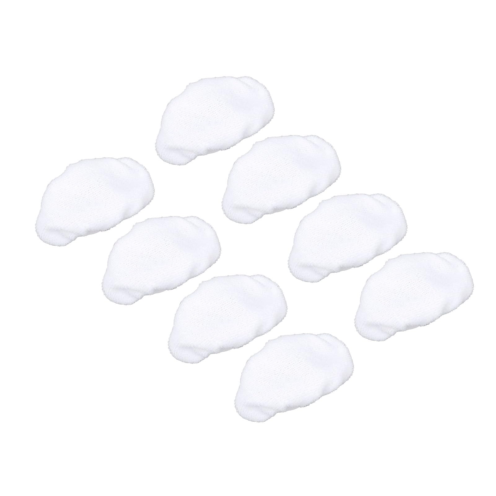 8-Pack Universal Steam Mop Pads - Reusable Microfiber Cloths for Handheld Steam Cleaners, Compatible with Black & Decker, Euroflex, Vapamore & More, Machine Washable