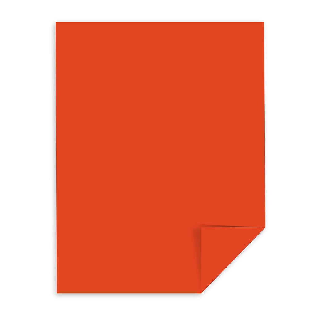 Neenah 22561 22561 Astrobrights Premium Color Paper, 24-Pound, 8.5 x 11-Inch, 500 Sheets, Orbit Orange