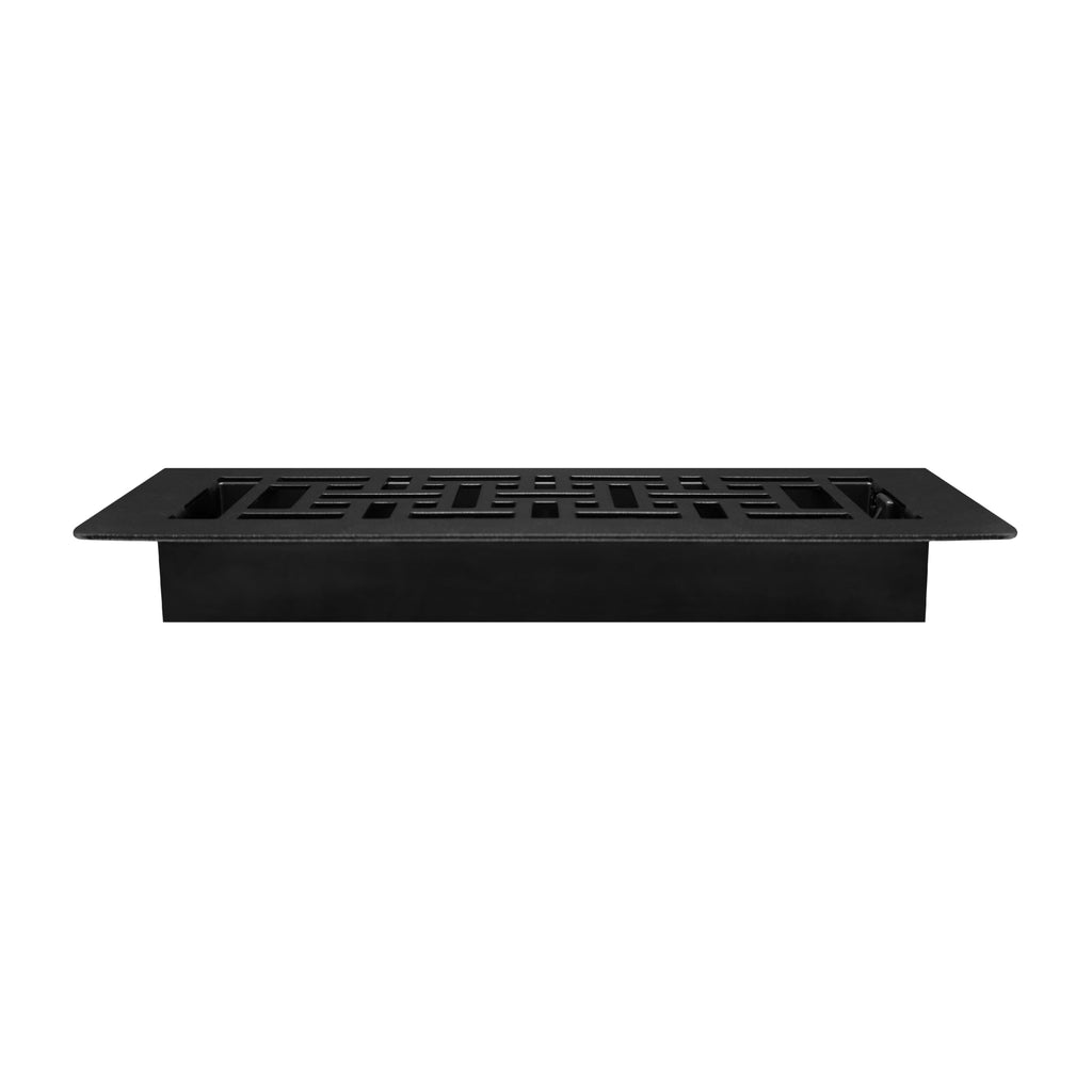 Decor Grates LAJH310-BLK Oriental *NEW* Low Profile Floor Register, 3x10 Inches, Textured Black
