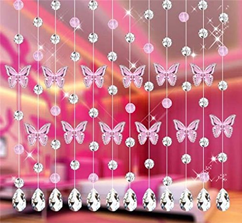 Fushing 20Pcs Hanging Crystals for Chandeliers, Crystal Chandelier Crystals Prisms Glass Teardrop Beads (38mm, Clear)