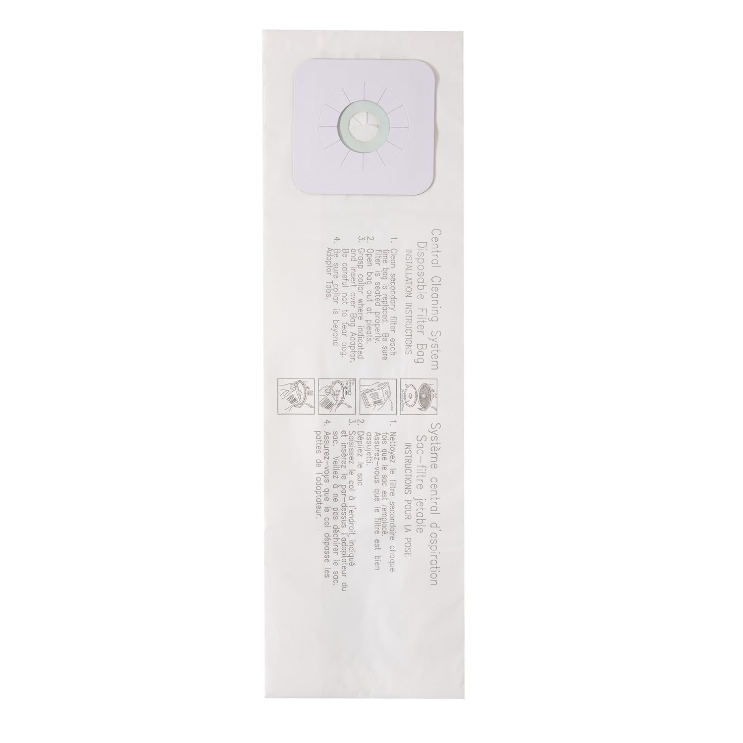 CF Clean Fairy 9pack 391 Central Vacuum Bags Compatible with Nutone 391 CV353, CV450, CV391, CV400, CV350,CV351 VX475 44186, CV352,CV653 CV750, CF3918 Models