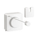 JOOM Retractable Clothesline Heavy Duty Clothes Drying Laundry Line Wall Mounted Easy Hanging Clothes Drying Laundry Line Retracting Hanging Lock to Prevent Sagging (Square,White)
