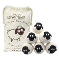 Wool Dryer Balls-6Pack XL Size- Reusable Natural Fabric Softener Dryer Balls Boules De Séchage,Felted New Zealand Wool Laundry Balls to Save 20-40% Drying Time,Reduce Wrinkles No Lint By Stwie
