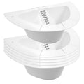 6 PCS Specimen Collector Pan Graduated Urine Hats for Toilets Fits Over Toilets and Commodes 32oz/1000cc Vomit Stool Sample Collection Kit Reusable