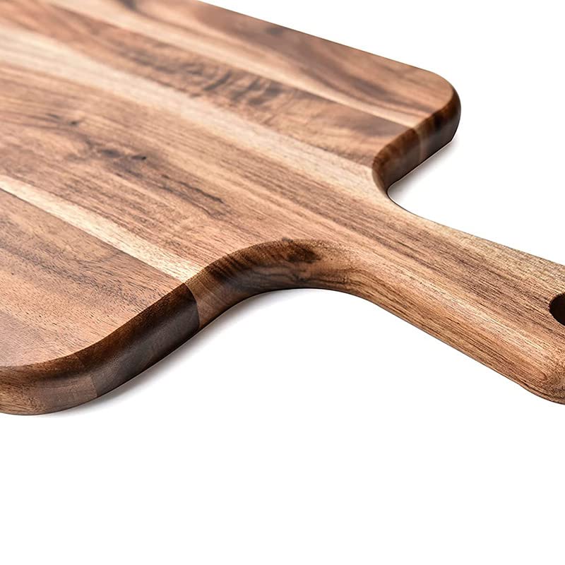 UgyDuky Acacia Wood Cutting Board Wooden Kitchen Cutting Board with Handle Wooden Chopping Board Wood Serving Board Charcuterie Board Serving Board for Food Prep Bread Fruit Vegetable Meat Serving
