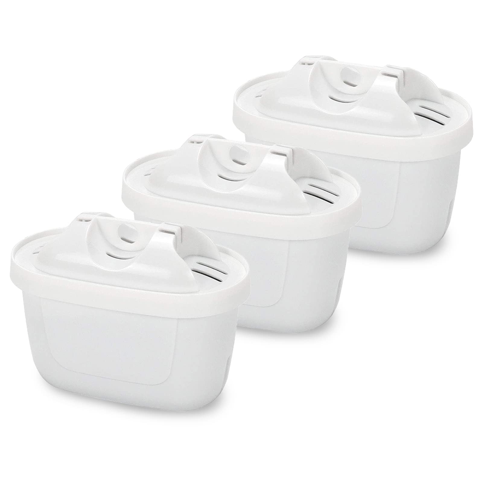 3-Pack Mavea Water Filter Replacement for MAVEA Pitcher 1001122, 1001495 LEVOIT Pitcher,Brita Mavea Maxtra, Maxtra+ and More Brand of Water Filter Pitcher