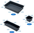 Gonice 18 PCS Drawer Organizer Tray, Interlocking Office Desk Drawer Storage, Plastic Organizer Bins for Office Supplies and Tools