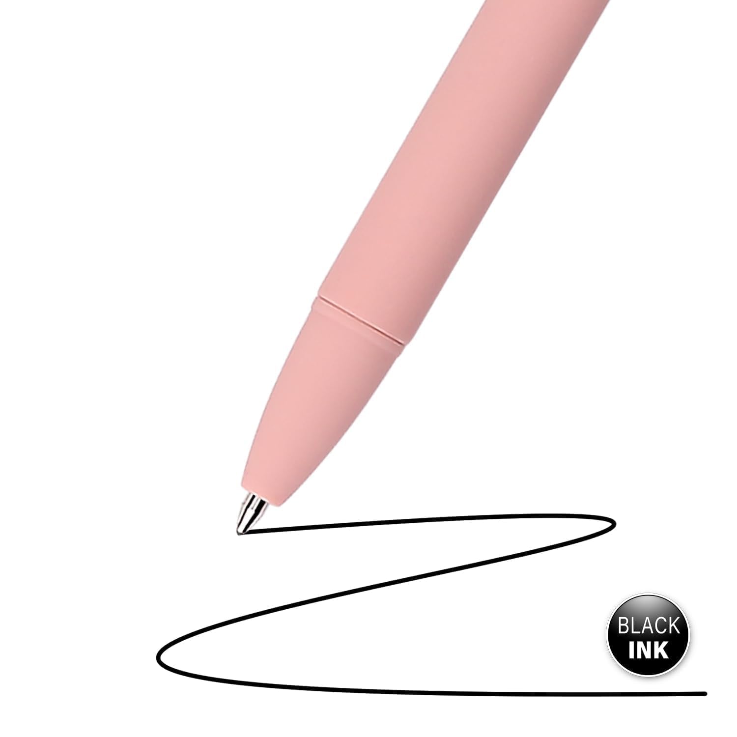 Sikao Morandi Pens Bulk 60 Pack – Smooth Writing 1.0mm, Click Ballpoint Pens with Black Ink, Aesthetic Soft Pens for School, Office, Journaling & Gift Use
