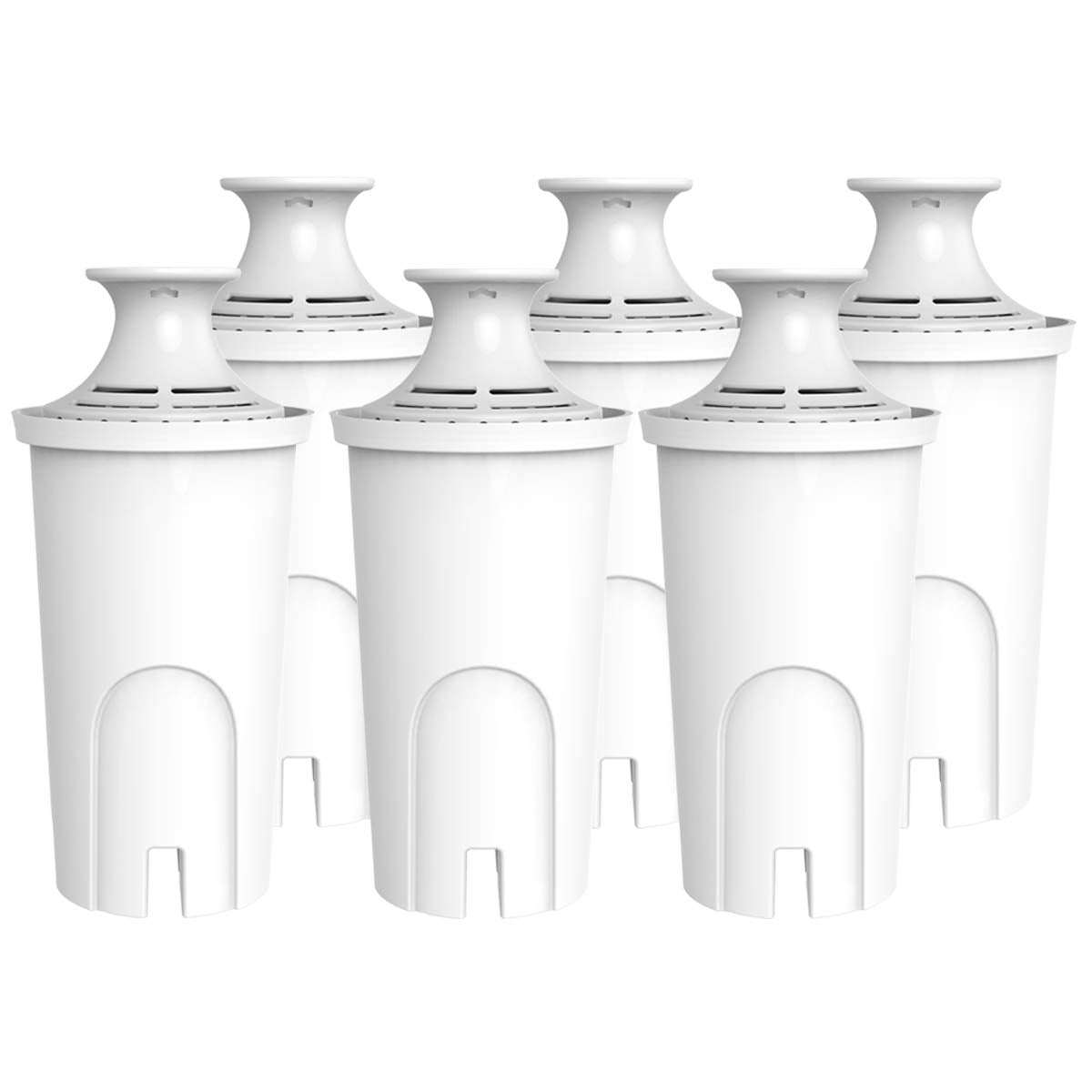 Replacement for Brita Water Filter，Compatible with Classic OB03, Mavea 107007, and More, NSF Certified Pitcher Water Filter, 1 Year Filter Supply, 6 Packs