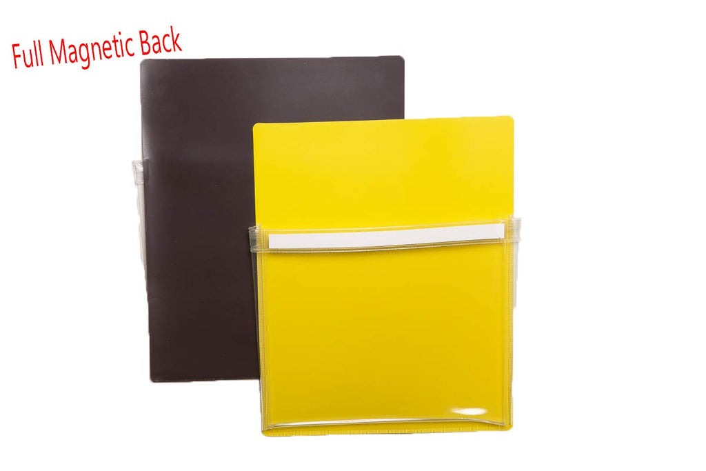 Charles Leonard Magnetic Pockets 26400, Holds up to 2.5 Pounds, 4-Pack, Assorted Colors, 4 Pack