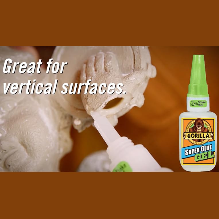 Gorilla Super Glue Gel XL, 25 Gram, Clear, (Pack of 1)