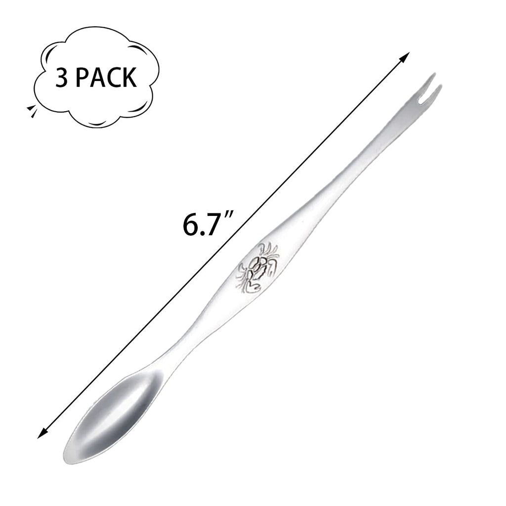 BLBYHO Seafood Tool Set, Crab Lobster Seafood Scissors, Crab Leg Scissors 3 Pack with Crab Leg Forks 3 Pack