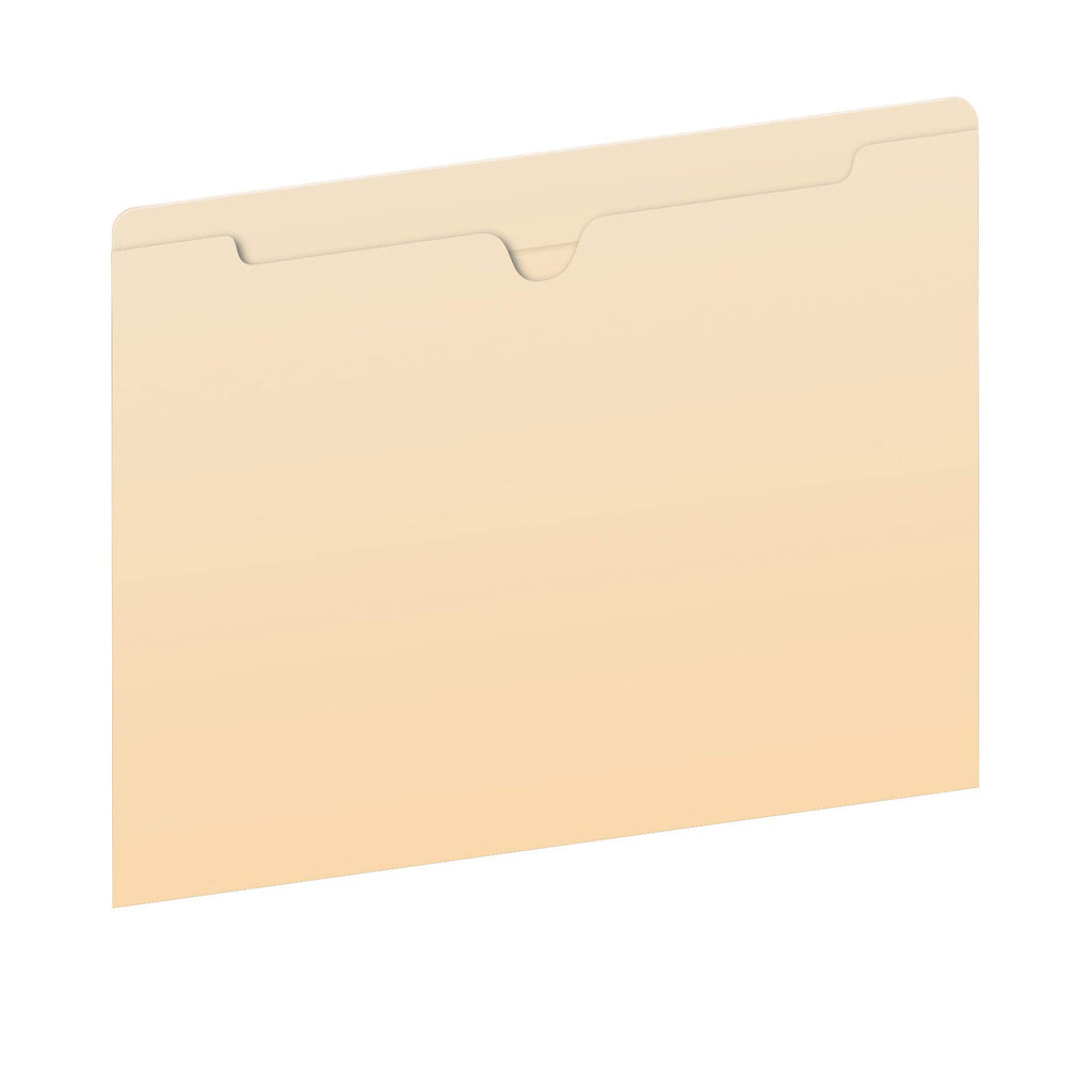 Pendaflex File Jackets, Letter Size, Manila, Flat No Expansion, Straight Cut Tab, Closed on 3 Sides, 100 Per Box, for Office, School, and Home Organization