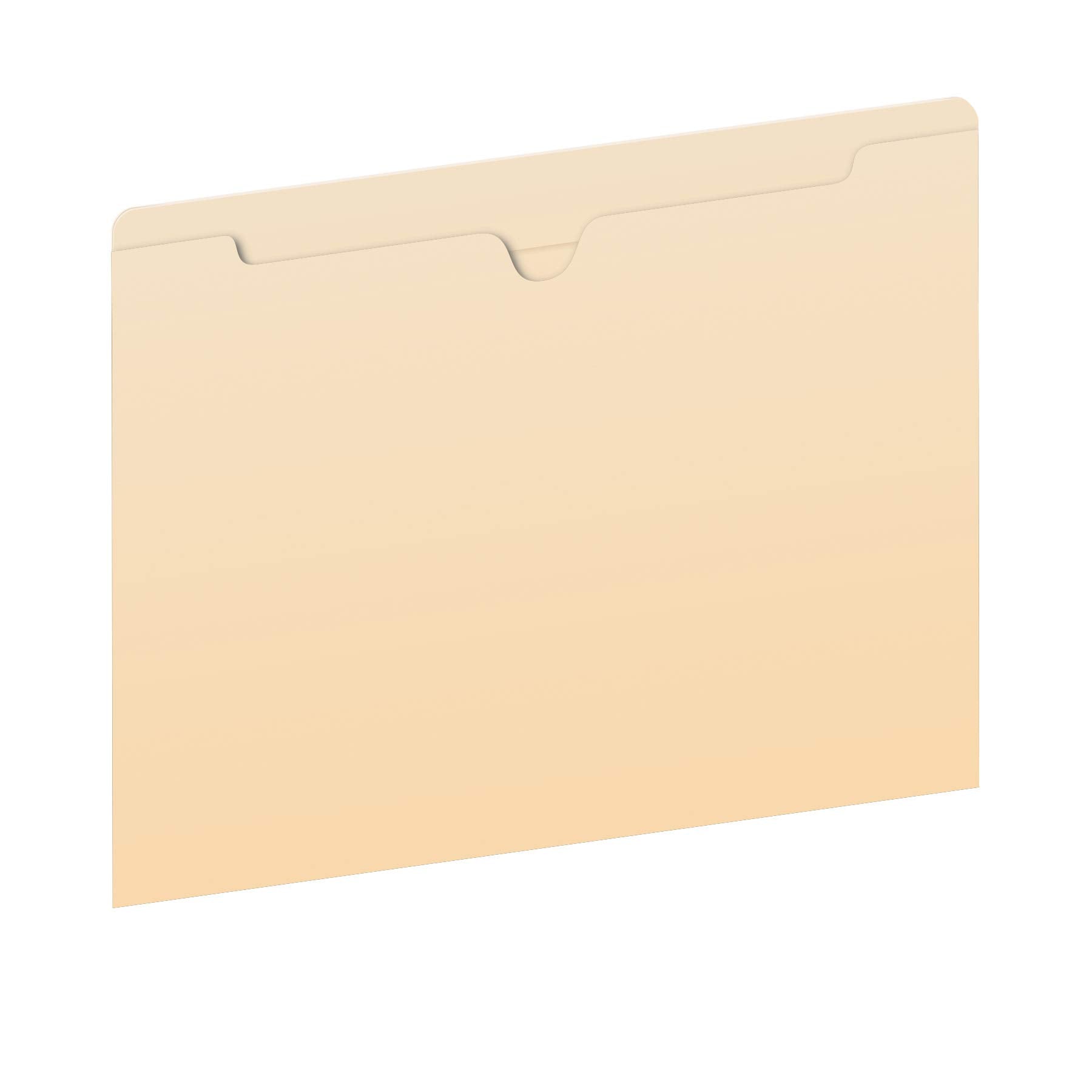 Pendaflex File Jackets, Letter Size, Manila, Flat No Expansion, Straight Cut Tab, Closed on 3 Sides, 100 Per Box, for Office, School, and Home Organization