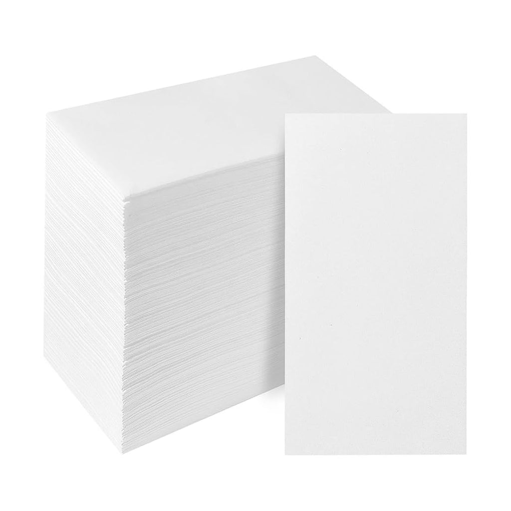 JEBBLAS Guest Towels Disposable Cloth Like Paper Hand Napkins Soft, Absorbent, Paper Hand Towels for Kitchen, Bathroom, Parties, Weddings, Dinners or Events,Pack of 100 Pcs