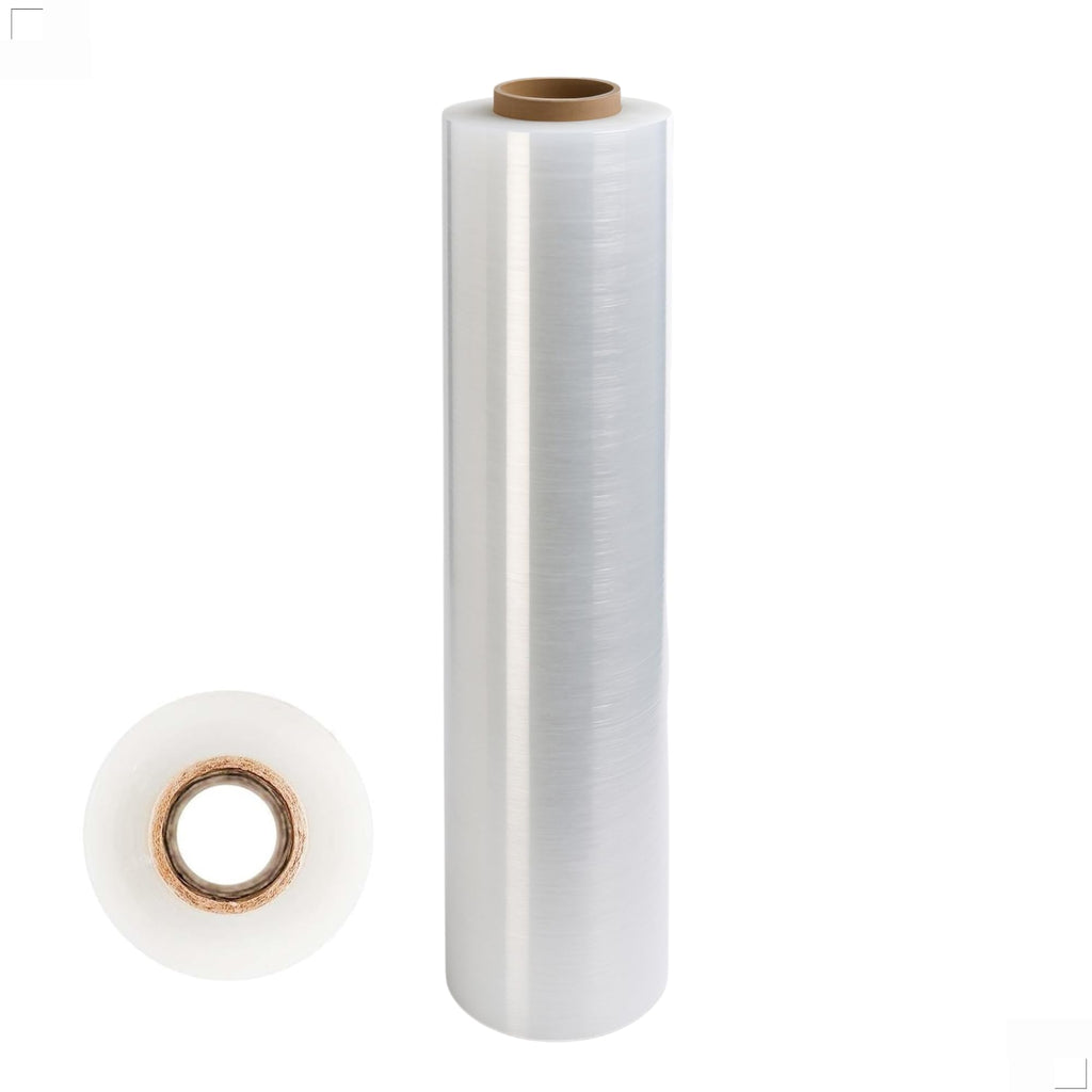 1 Jumbo Roll 20" Width | Heavy Duty 23 Micron | Multipurpose Stretch Film x 5 Times Stretching Length| Clear Shrink Wrap | Perfect for Household, Pallet Packing 1 - Roll