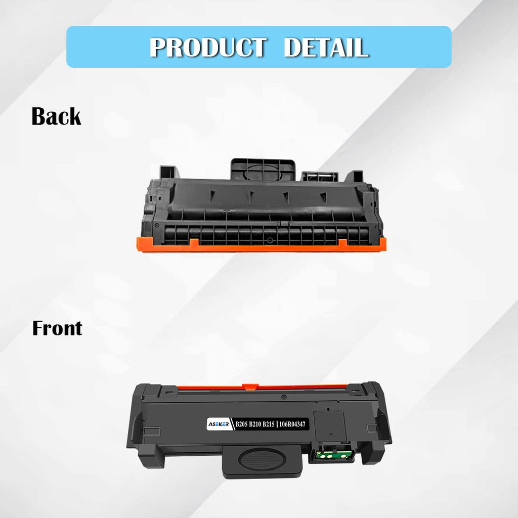 Compatible B205 B210 B215 Black Toner Cartridge 3000 Pages 106R04347 for Xerox B210 B210DNI B205 B205DNI B205MFP B215 B215DNI B215MFP Ptinters (1-Pack)