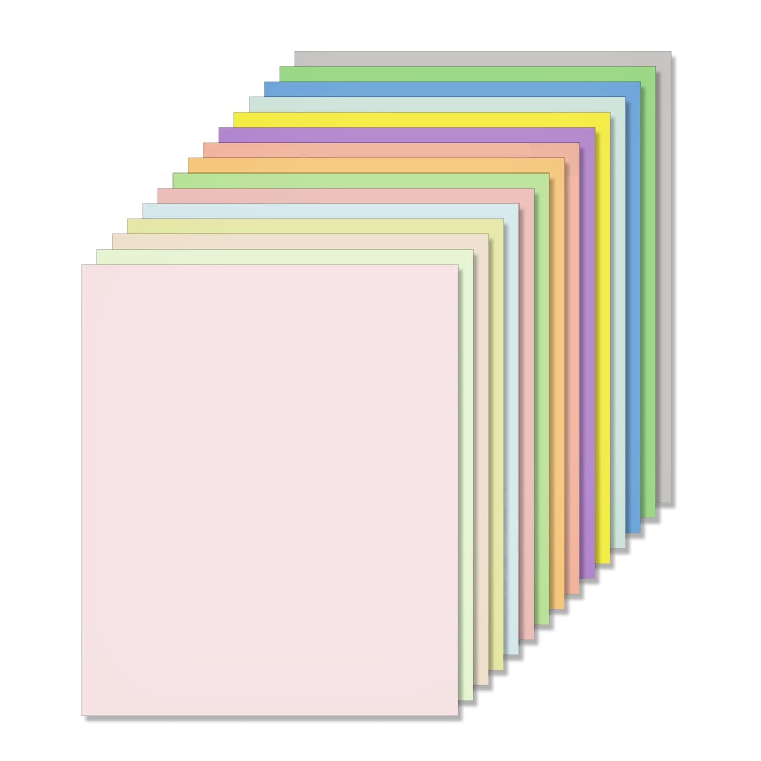 Acidea 45 Sheets 15 Assorted Colors Macaron Colored Cardstock Paper, 230 GSM Colored A4 Size Hard Thick Cardstock Paper, Light Colour Warm Colour Art Special Handmade Paper