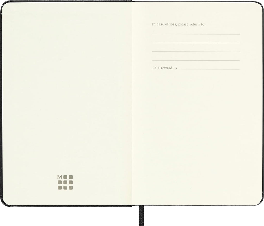 Moleskine Classic Notebook, Hard Cover, Pocket (3.5" x 5.5") Dotted, Black, 192 Pages