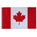 SYII Canada Flag 12x18 Inch Outdoor, Embroidered Canadian CAN Flags with 2 Brass Grommet and Sewn Stripes, Heavy Duty Nylon for Boat Yacht