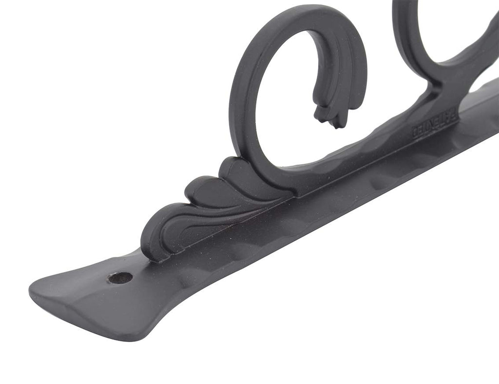 OVOV 6 Pack Decorative Shelf Brackets Wall Mounted Shelving Brackets L Corner Shelf Support Decor for Farmhouse (Black) 6"