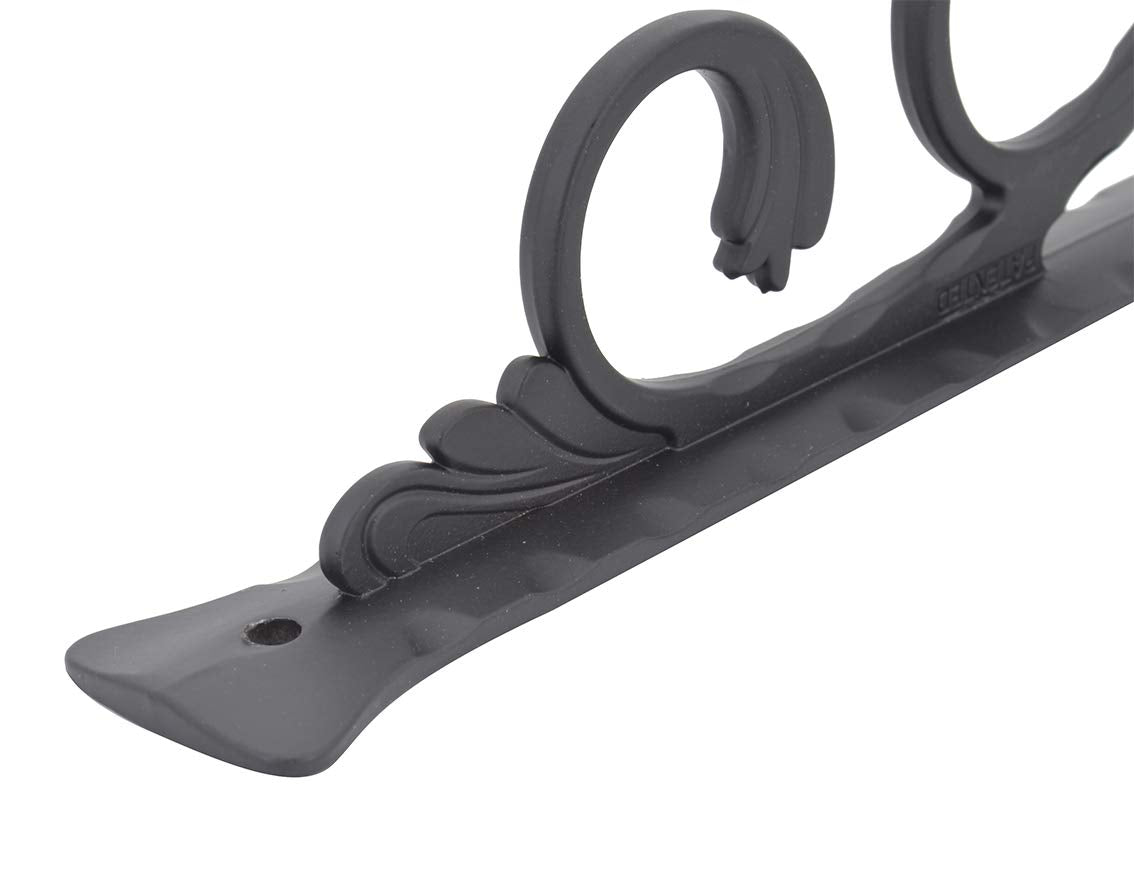 OVOV 6 Pack Decorative Shelf Brackets Wall Mounted Shelving Brackets L Corner Shelf Support Decor for Farmhouse (Black) 6"