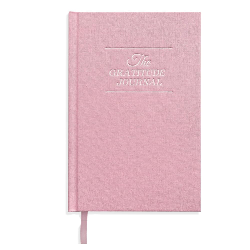 The Gratitude Journal RUIFUNETEK A5 Daily Gratitude-Journals, Effective Hardcover Gratitude&Journal, Five Minutes Guide Daily Planner for More Happiness, Positivity, Affirmation, Mindfulness (Pink)
