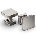 Amerdeco 10 Pack Brushed Satin Nickel Cabinet Knobs 1.2 Inch(30mm) Single Hole Cabinet Handles Dresser Knobs Drawer Knobs and Pulls for Bathroom Cabinets ZH0008
