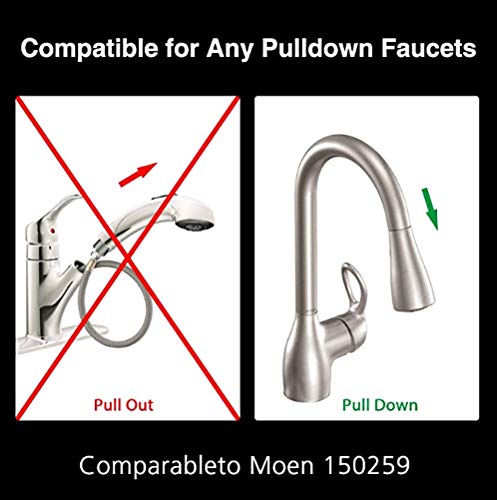 Moen 150259 Pull Down Hose Kit - 68-Inch Quick Connect Reflex Hose for Kitchen Faucet Replacement Part 187108 - Upgraded