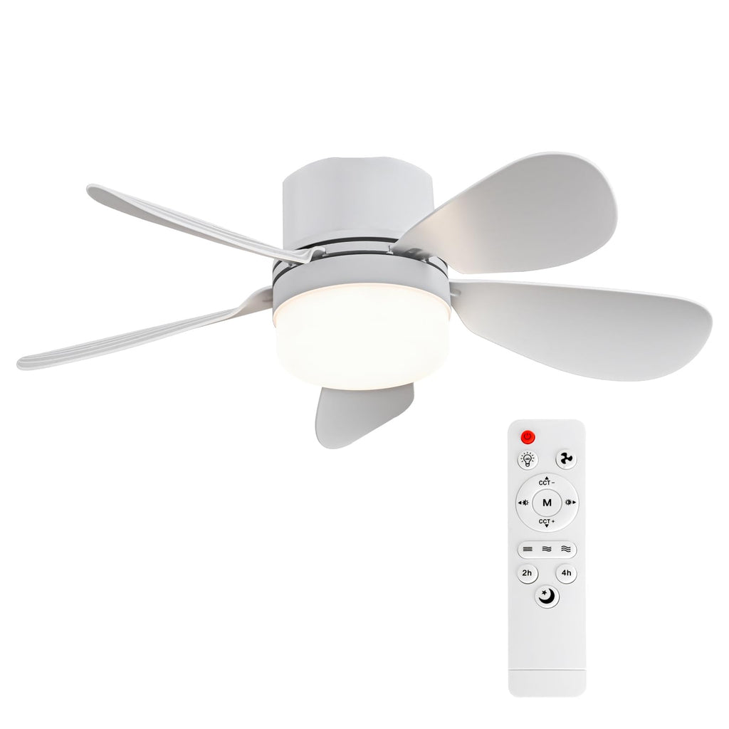 ASALL Socket Breeze Socket Fan Light with Remote Control, Portable Small Ceiling Fans with Lights for Bedroom, Kitchen, Living Room, with Dimming Function, 1000 Lumens, Screws into E26/E27
