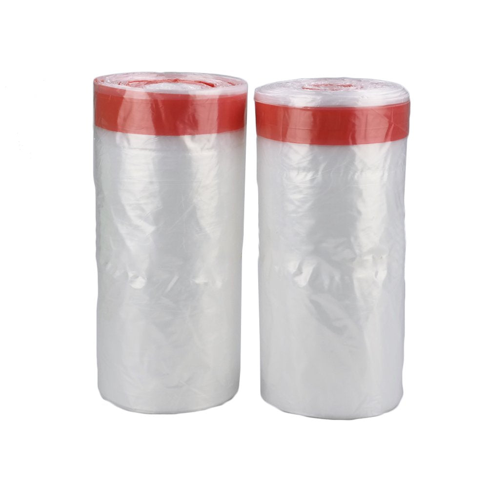 EudokkyNA 1.2 Gallon Clear Bathroom Trash Bags With Drawstring, 220 Bags/4 Rolls