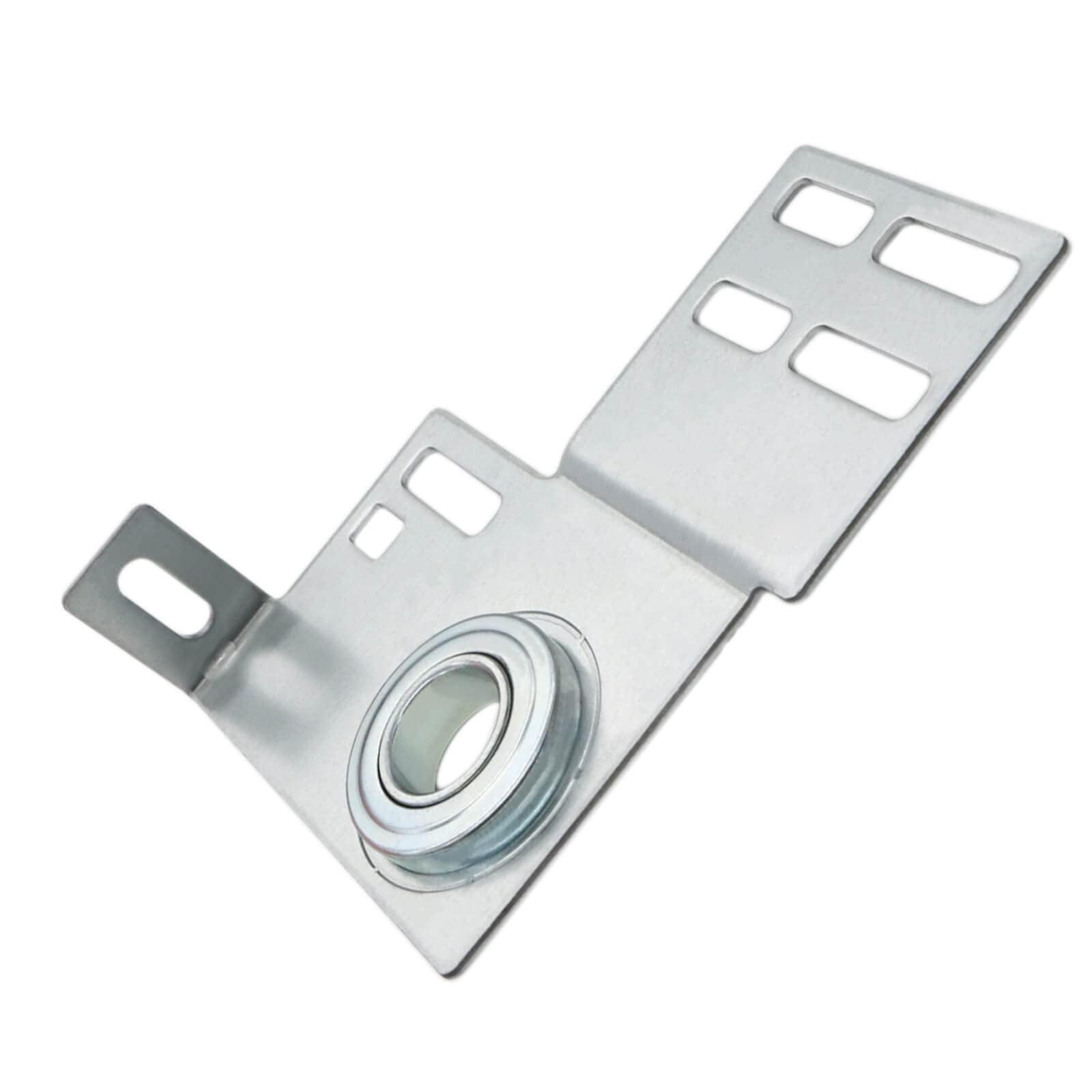 End Bearing Plates Brackets, Garage Door Parts Torsion Spring Residential Bracket with Bearings 3 3/8 Inch, for 2" Track Wood or Steel Doors (Pair)