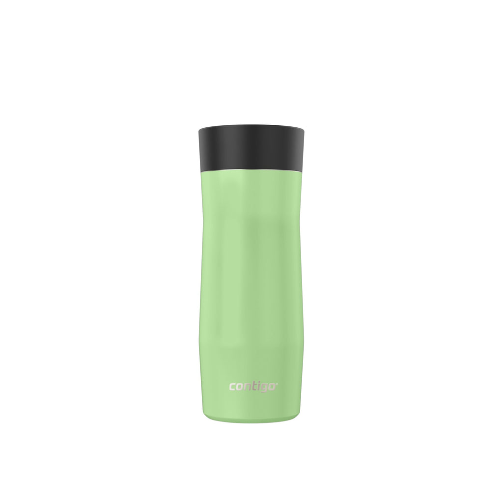 Contigo West Loop 3.0 Stainless Steel Travel Mug with Tea-Bag Hook & Spill-Proof Lid, Vacuum-Insulated Reusable Cup Coffee and Tea, 16 oz (473 mL), Cucumber - Keeps Drinks Hot up to 11 Hours