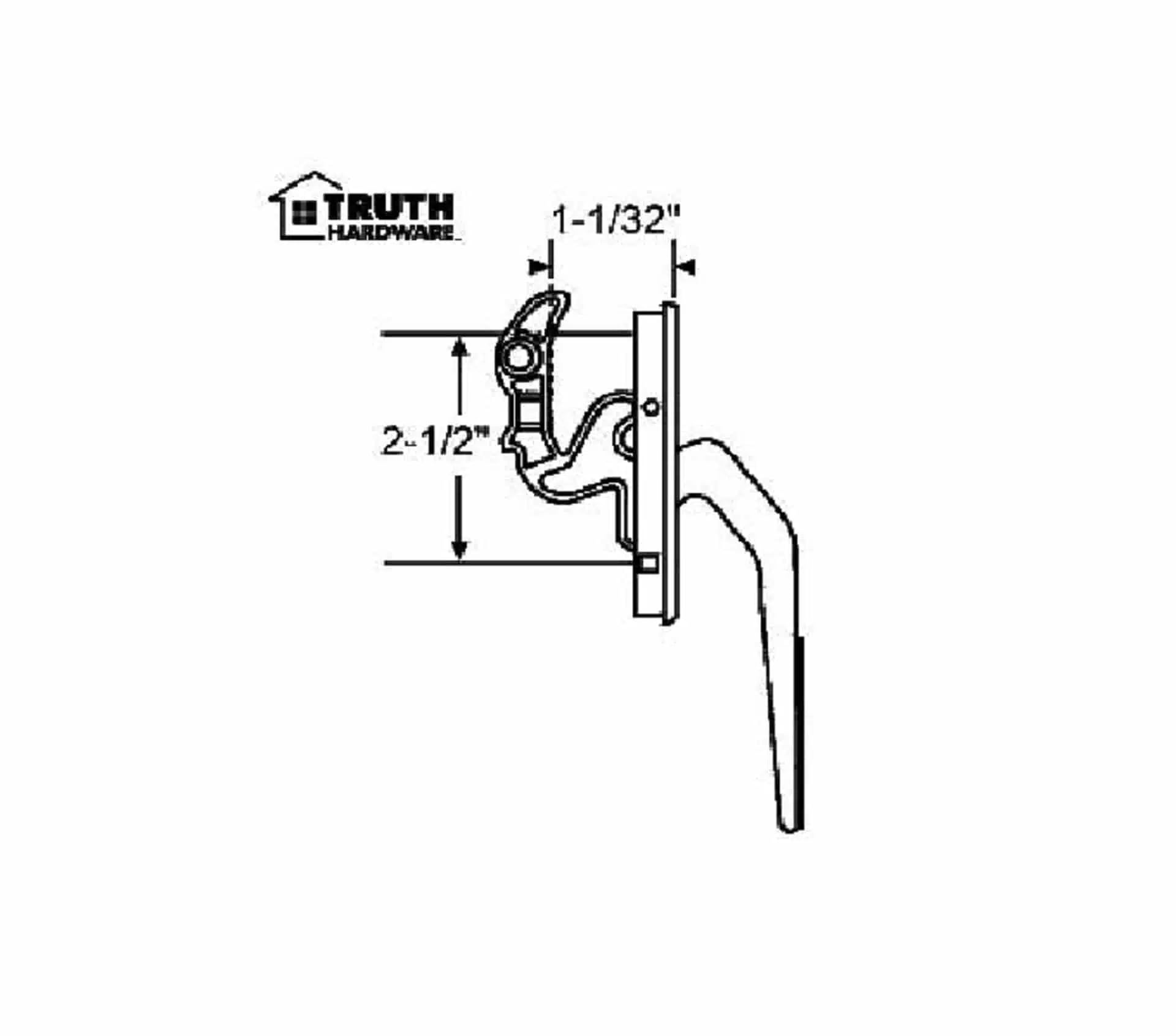 Window Lock White Truth - OP-038-WHITE