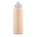 Ello Pop & Fill 32oz Stainless Steel Water Bottle with QuickFill Technology, Double Walled and Vacuum Insulated Metal, Leak Proof Locking Lid, Straw and Chug, Reusable, BPA Free, Gloss Daisies