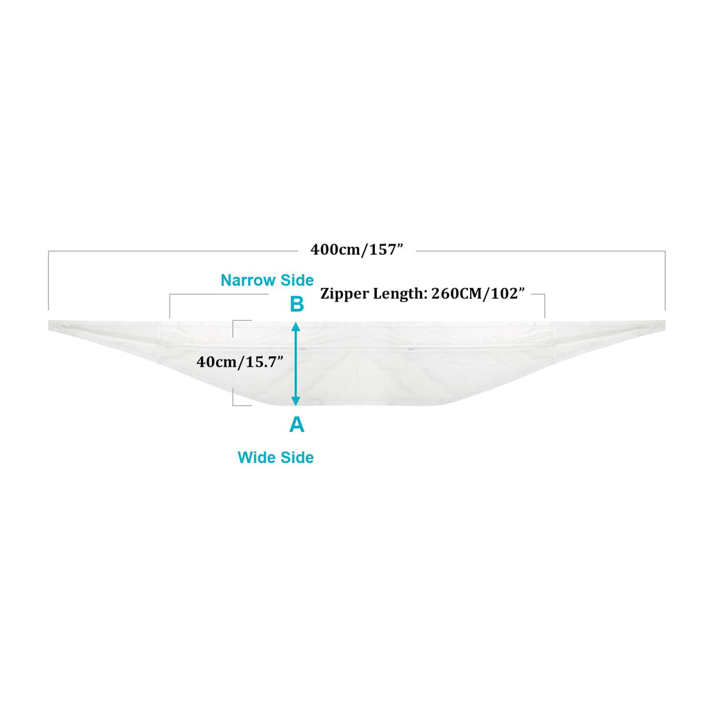 HOOMEE 400 CM (157") Universal Window Seal for Portable Air Conditioner and Tumble Dryer