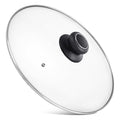 12 Inch Glass Lid for Frying Pan, Fry Pan Lid, Skillet Lid, Pan Lid with Handle Coated, Fits Lodge 12 Inch Cast Iron Skillets and 7 Quart Dutch Ovens12"/30cm, Clear