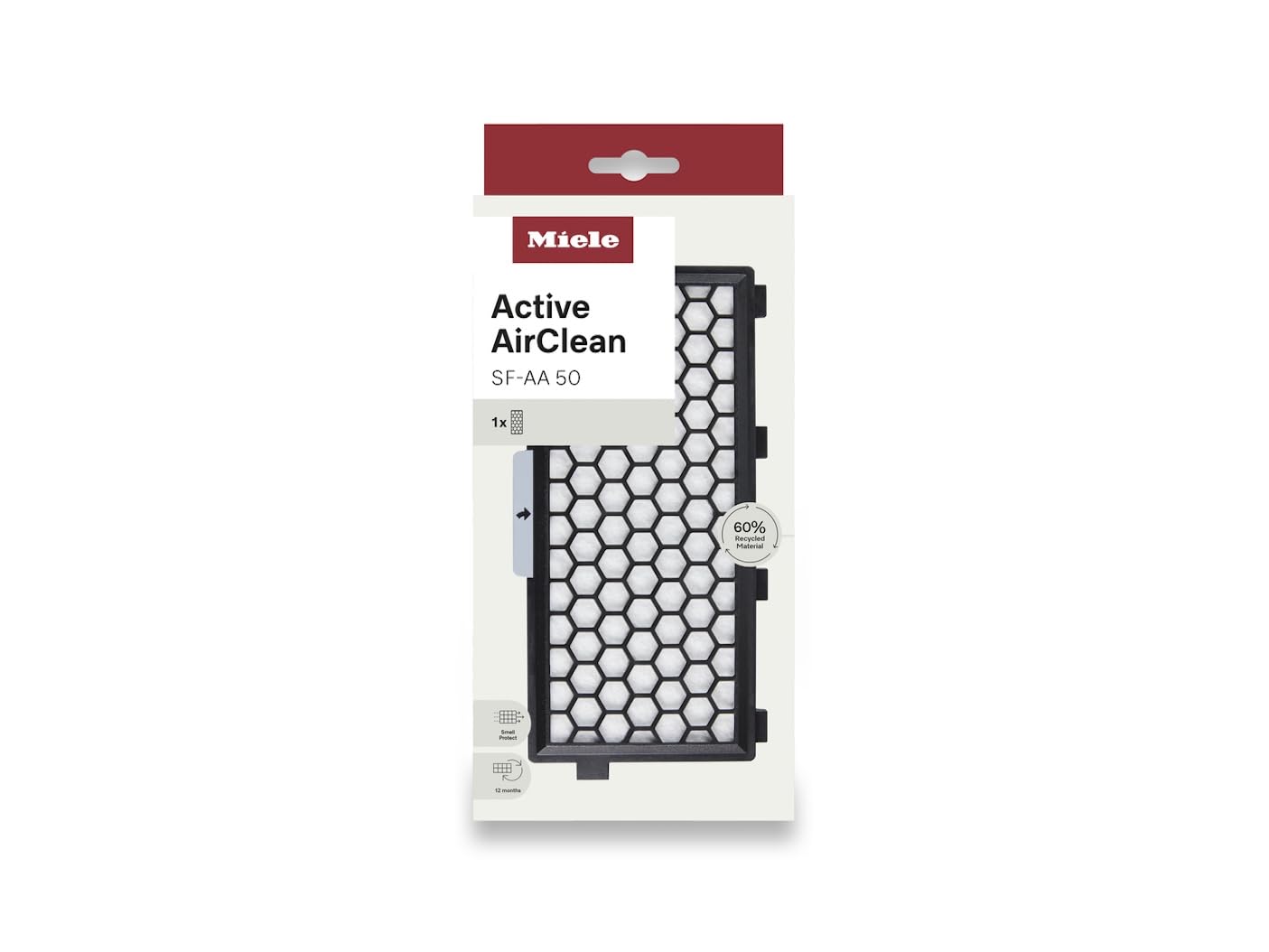 Miele Original Active AirClean Filter SF-AA 50 for Miele Complete C2, Complete C3, Compact C1, and Compact C2 vacuum cleaners