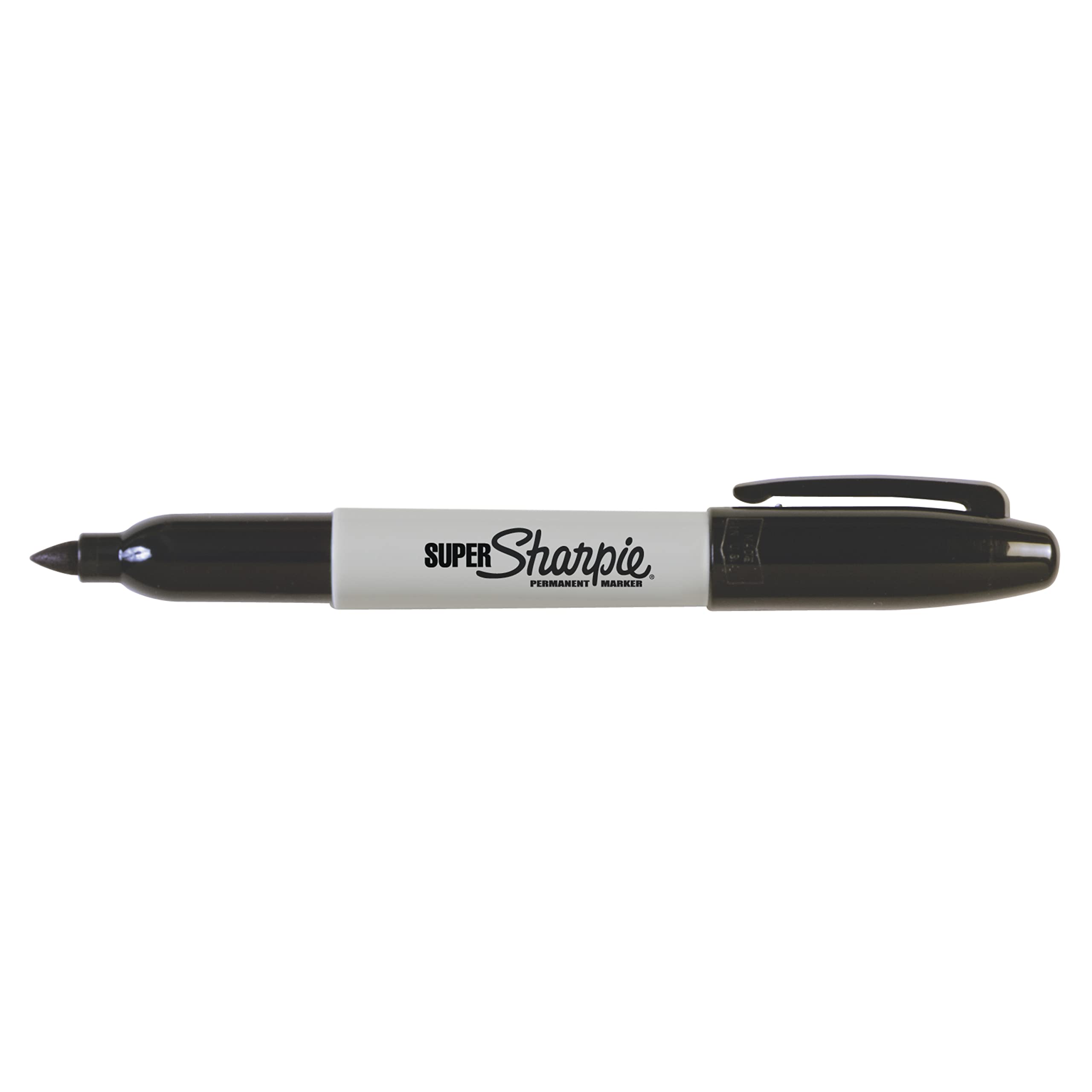 Sharpie Super Permanent Markers, Fine Point, Black, 12 Count