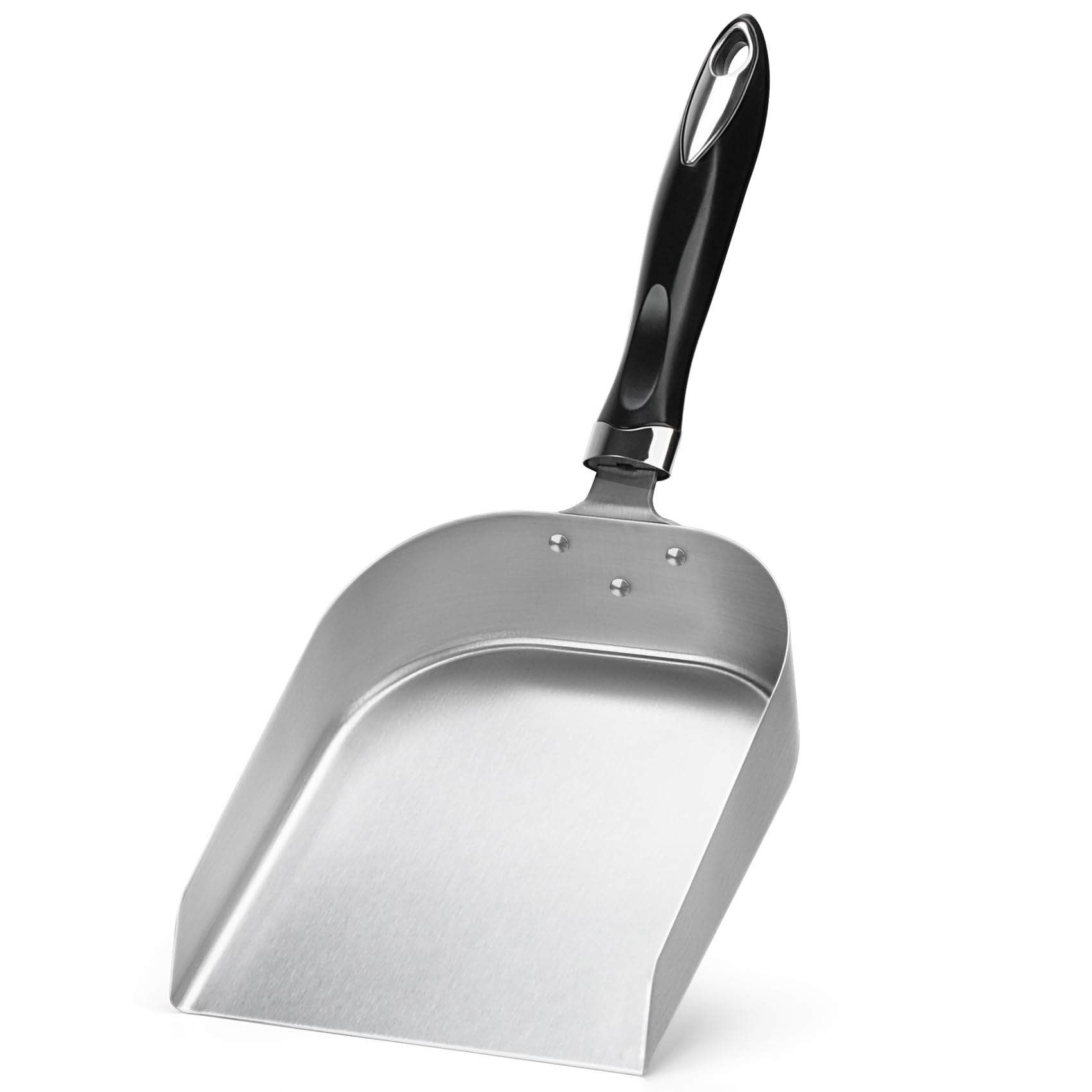 onlyfire Stainless Steel Food Mover, Grill Scoop Grill Spatula Smash Burger Food Shovel for Stiring Fry, 7“
