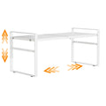Expandable Cabinet Shelf Organizer Riser for Kitchen Pantry Cupboard Under Sink Countertop,Kitchen Cabinet Shelf 8.2’’D * 12.2-23.6’’W * 10.4’’(White)